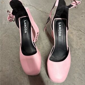 Dolls Kill Pink Platform Heels